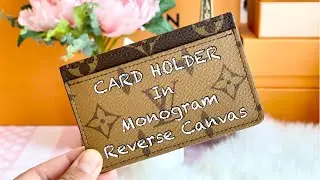 Louis Vuitton Card Holder in Monogram Reverse Canvas