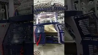circular knitting machine new fabric 28 gauge super fine #machine #quilted #auto #copper #auto