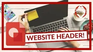How to create a website header in Google Drawing