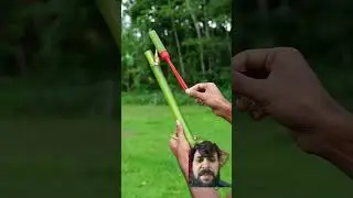 Bamboo creations #slingshot #experiment #satisfying #diy #bambooart #trending #viralshort #shorts
