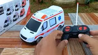 Unboxing and Testing RC Car Ambulance With Sound and Light || Remote Control Ambulance City Rescue