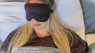 Best Sleep Eye Mask for Side Sleepers & Lash Extensions | 3D Contoured Cup & Adjustable Strap Review