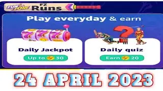 Amazon Funzone Everyday Runs Quiz Answers Today| 24 APRIL 2023|  @dailyquiztime #amazonquiz