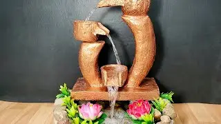 Awesome very beautiful waterfall fountain making step by step