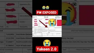Yakeen batch 2021 mein padh kar bhi NEET 2022 Failed 😭😭😭#neet2022 #physicswallah #shorts #neet #pw