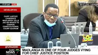 JSC interviews I Constitutional Court Justice Mbuyiseli Madlanga spends the day in the hot seat