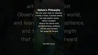 Learn Patience and Resilience from Nature 🌿 #NatureWisdom #InnerStrength #LifeLessons