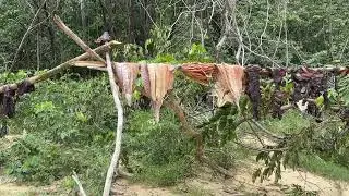 Guyana Camp Life - Curing Meat