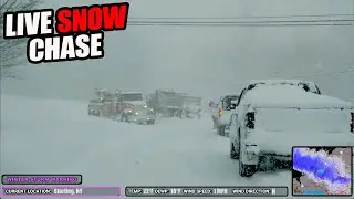 LIVE MICHIGAN Storm Chaser | Blizzard Conditions | HEAVY Lake Effect Snow