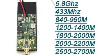 433M~5.8G 2W VCO Source Generator RF Power Amplifier WIFI BT LORA Helium Miner Drone Walkie talkie