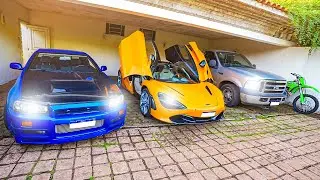 TROUXE TODOS MEUS CARROS E MOTOS PRA CASA NOVA !