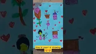 Viva ki pyari Si drawing 😍 shorts #ytshorts #😍😍