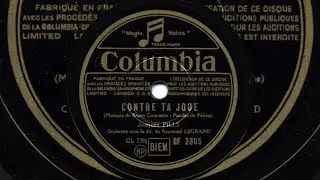 Jacques Pills: Contre ta joue (Raymond Legrand, 1941)