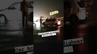 Car Accident due to Fog🌨️⛈️😱 #shorts #accident