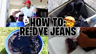 HOW TO: RE-DYE FADED BLACK JEANS TUTORIAL