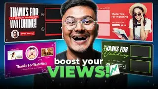 How to Make Engaging YouTube End Screen (FREE) | YouTube Outro Template! (Ep.6)