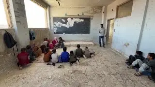 In Syrias Idlib Children Study Surrounded By Ruins Of War