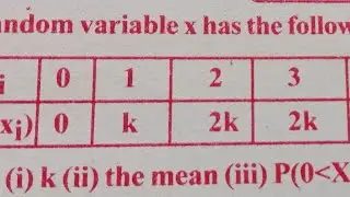 Maths-2A RANDOM VARIABLES 7 marks sum 3Q