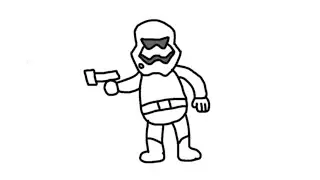 Cara Menggambar Stormtrooper | How to Draw a Stormtrooper