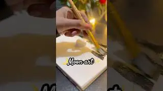 White Pen Moon Art 🌙 | Easy Night Sky Drawing✨❤️ #ytshorts #shorts @its_deepu00