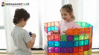 MegagonTiles-Premium Magnetic Tiles-Rainbow Colour