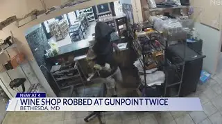 Bethesda Wine Shop robbed at gunpoint twice