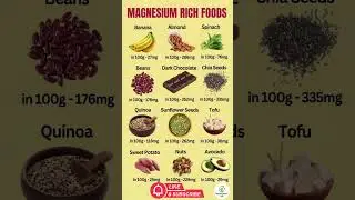 12 MAGNESIUM Rich Foods To End Leg Cramps Fast #shorts #magnesium