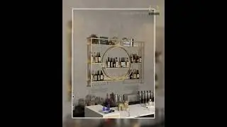 Hanging Wine Rack Metal Red Design Wine Wall