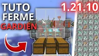TUTORIAL FOR AUTOMATIC GUARDIAN FARM / PRISMARINE MINECRAFT 1.21.10 [FR]