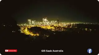 🌆 Perth Night View 2025 | Beautiful Skyline from Kings Park Lookout ✨