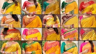 💖 PERFECT Yellow Saree for Your 2024 Haldi Ceremony|Yellow colour saree collection|Party wear saree