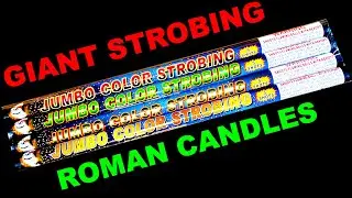 Jumbo Strobing 5 Ball Roman Candle by Boomin Bulldog Fireworks