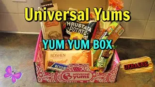 Ukraine UNIVERSAL YUMS Subscription Box Unboxing & Taste Test | Feb 2021 Yum-Yum Box #Leighshome