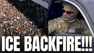 Разгневанные протестующие СОПРОТИВЛЯЮТСЯ ICE Трампа!!!