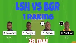 Dream11 team LSH vs BGR