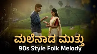 ಮಲೆನಾಡ ಮುತ್ತು | Malenada Muthu | 90's Style Folk Melody | New Kannada Song