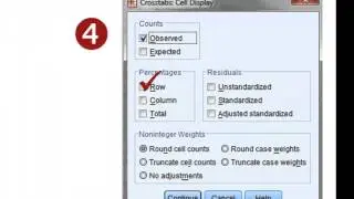 SPSS: Crosstabs