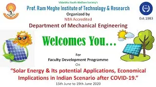 Solar Energy & Its potential Applications, Economical Implications in Indian Scenario after COVID-19