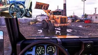 RoadCraft Demo - Land Rover Defender 110 POV Off Road Rain Drive with G29 Steering Wheel