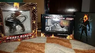 Ghost Rider Figurine, Statue & Filmarena FullSlip Steelbook Unboxing & Review (eng)