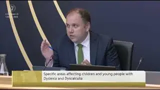 Dyslexia Ireland at Oireachtas Joint Committee on Education and Youth, 02.10.2025 - Cathal Crowe