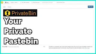 Share Anonymously with Anyone Using PrivateBin