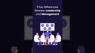 7 Key Differences Between Leadership and Management | MBA Concepts Simplified. #shorts  #education