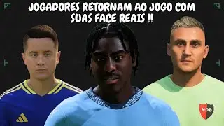 UPDATES recentes trouxe JOGADORES de volta com suas FACES REAIS para o  MODO CARREIRA pt 1 !