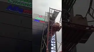 pylon perumahan permata cimanggis berbahan Acp SEVEN DAN HURUF TIMBUL AKRILIK NYALA LAMPU