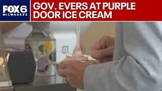 Governor Evers in Milwaukee; holds town hall at Purple Door Ice Cream | FOX6 News Milwaukee