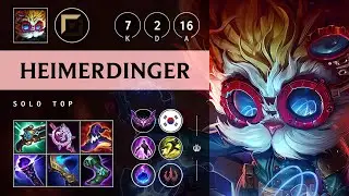 Heimerdinger Top vs Renekton - KR Master Patch 25.21