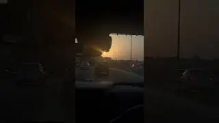 Dubai sunset drive #dubai #sunaet #longdrive #gulimata