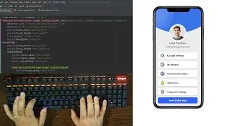 ASMR Programming - Android Profile UI Design - No Talking