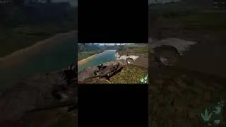 Tyrannosaurus rex takes on 2 triceratops in defensive position